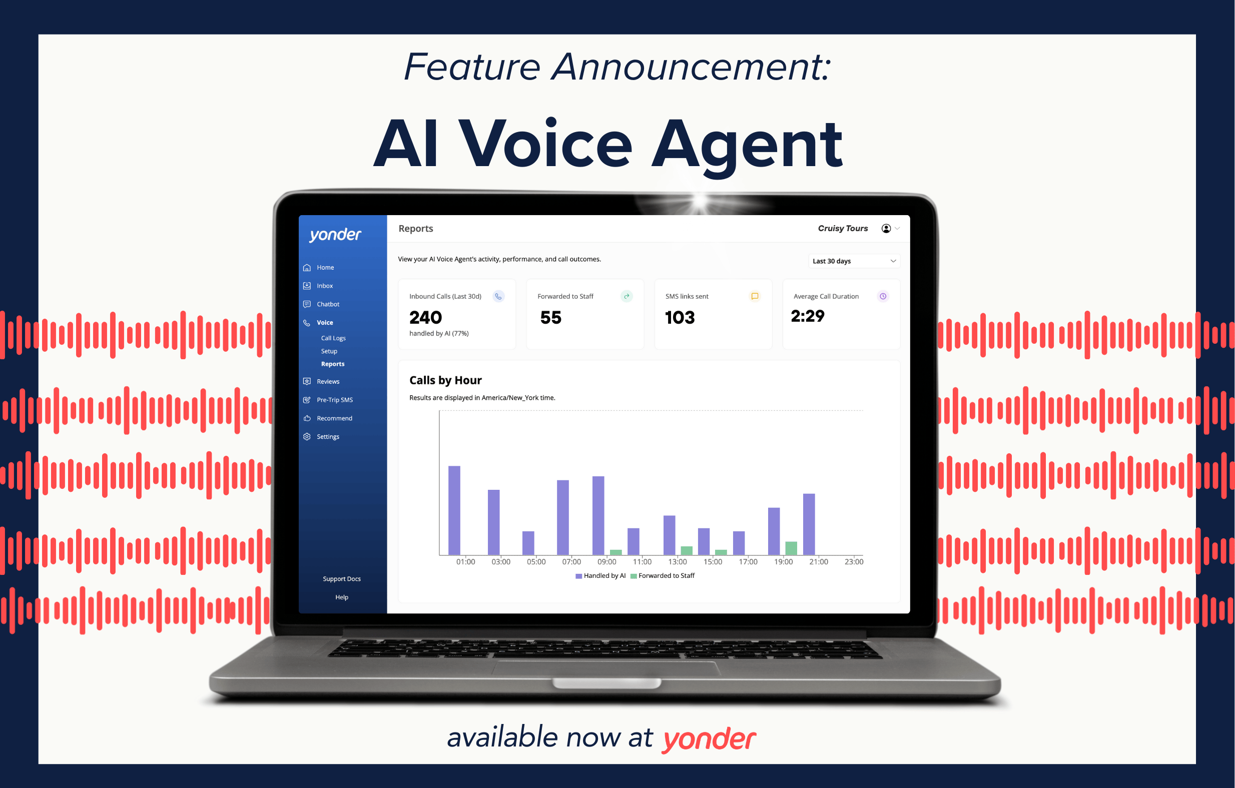 Voice&nbsp;Agent Feature release to Yonder